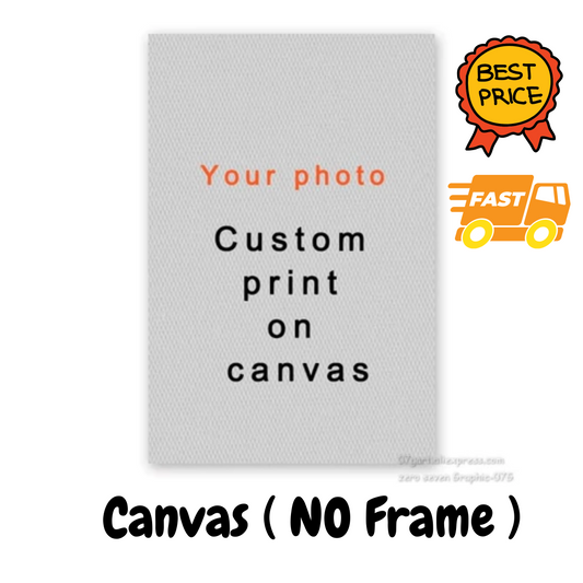 Custom made Unframed  Canvas wall art | 100% cotton canvas DIY print | Various sizes canvas for home decoration