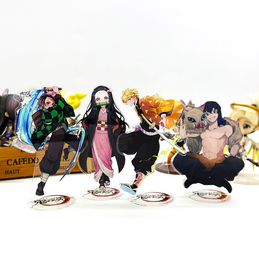 Demon Slayer Kimetsu no Yaiba Tanjirou Nezuko Zenitsu Inosuke #B anime acrylic standee figurines desk decoration cake topper