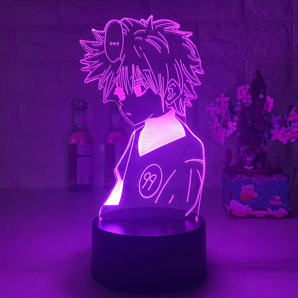 Anime Hunter X Hunter Led Night Light Killua Zoldyck Figure Nightlight Color Changing Usb Battery Table 3d Lamp Gift for Kids