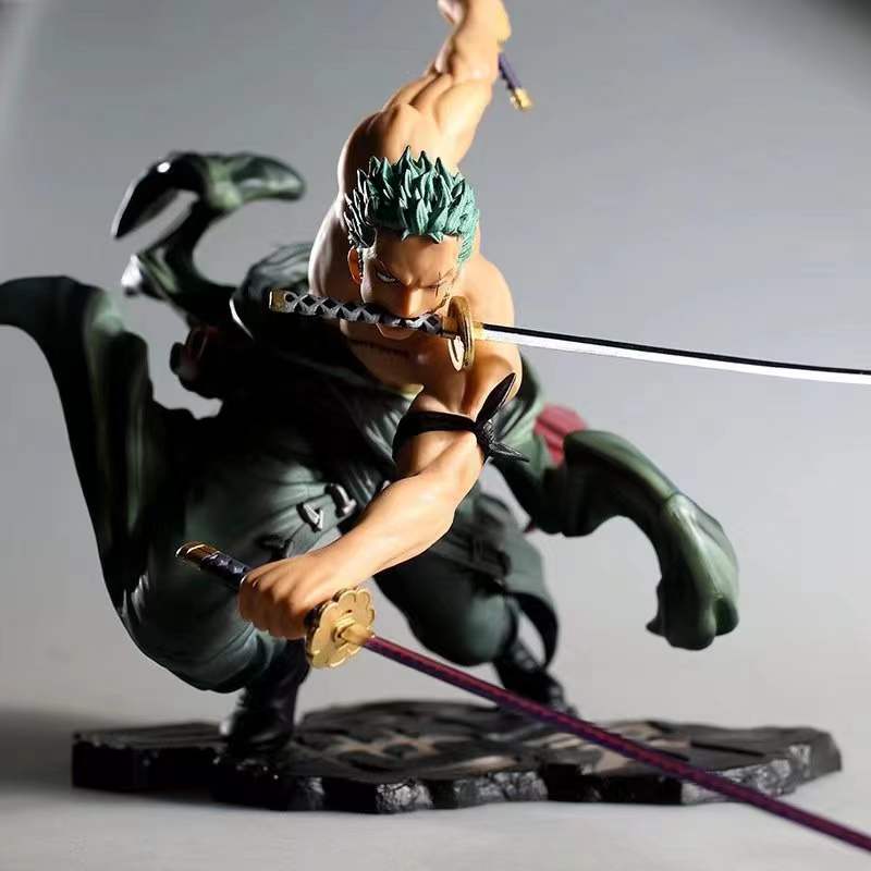 One Piece Anime Figure Roronoa Zoro 10cm | " No Box "  | Anime Statue PVC Action Figure Collection Model