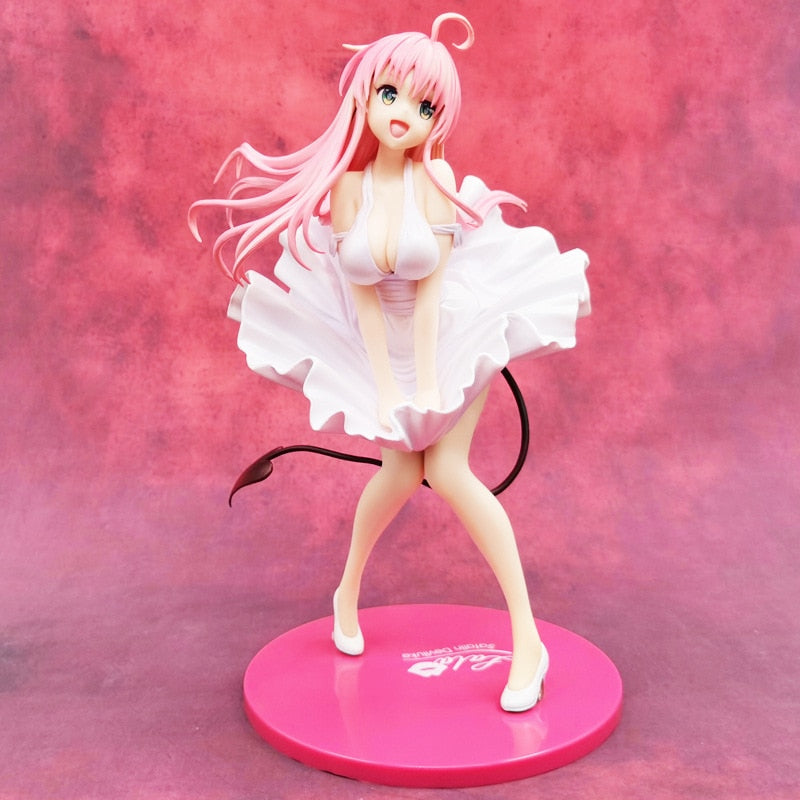 Veranderen Om Liefde Ru Lala Satalin Sexy Rode Staart Badpak Action Figure Sexy Deviluke Meisje Collectible Model 24cm figure