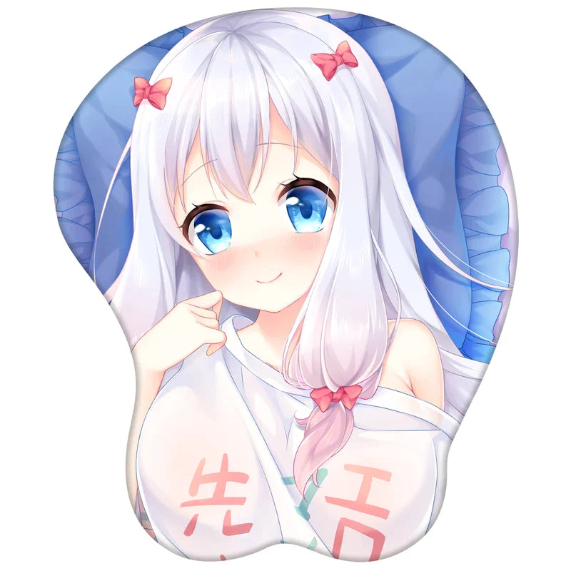 Izumi Sagiri Figure 3d Anime Girl Soft Gel Gaming Mouse Pad Mousepad Wrist Rest 7402 Gifts Man Adult Toy