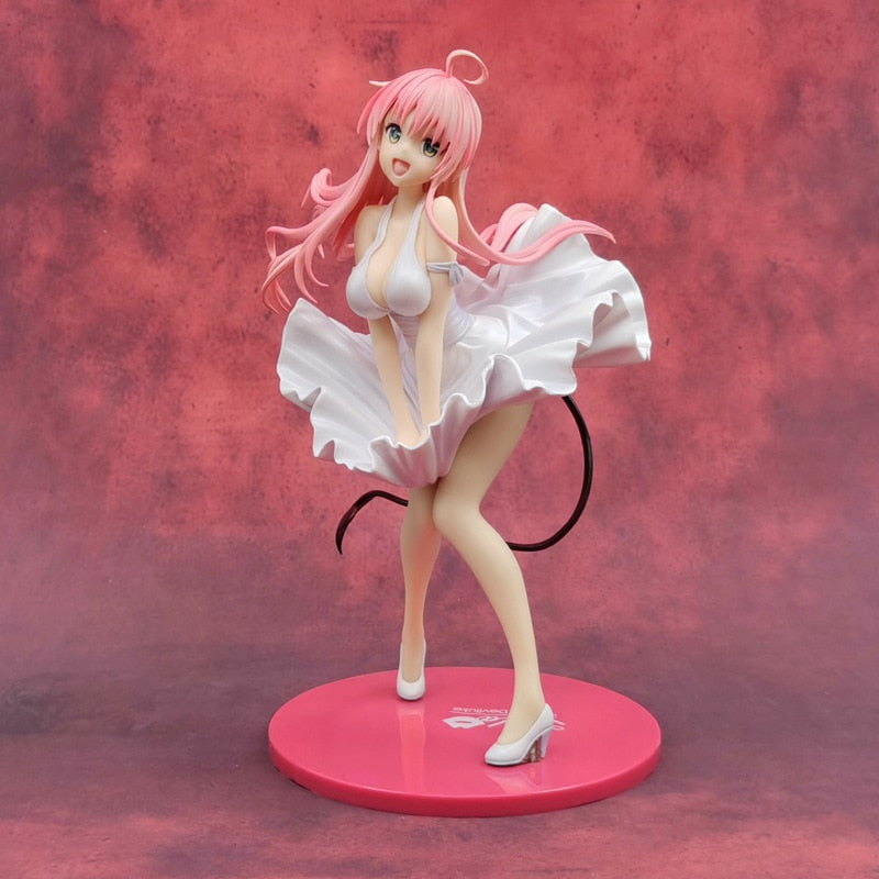 Veranderen Om Liefde Ru Lala Satalin Sexy Rode Staart Badpak Action Figure Sexy Deviluke Meisje Collectible Model 24cm figure