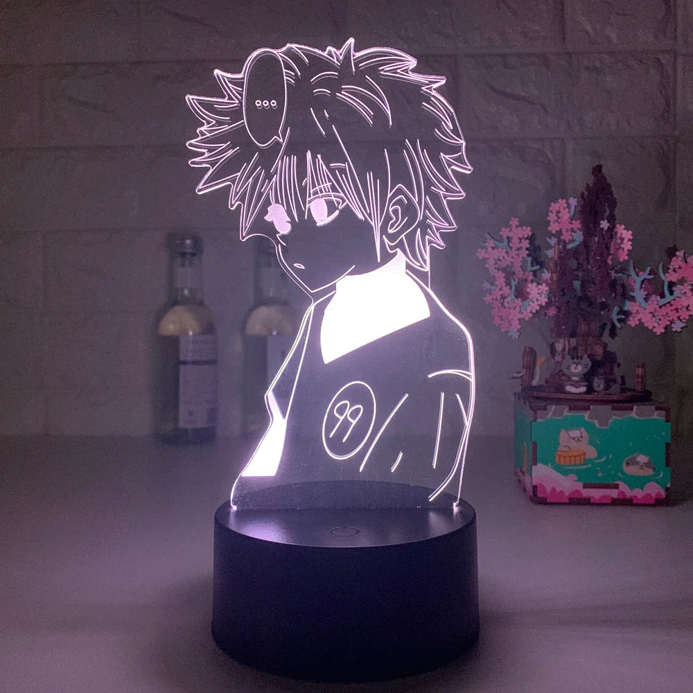 Anime Hunter X Hunter Led Night Light Killua Zoldyck Figure Nightlight Color Changing Usb Battery Table 3d Lamp Gift for Kids