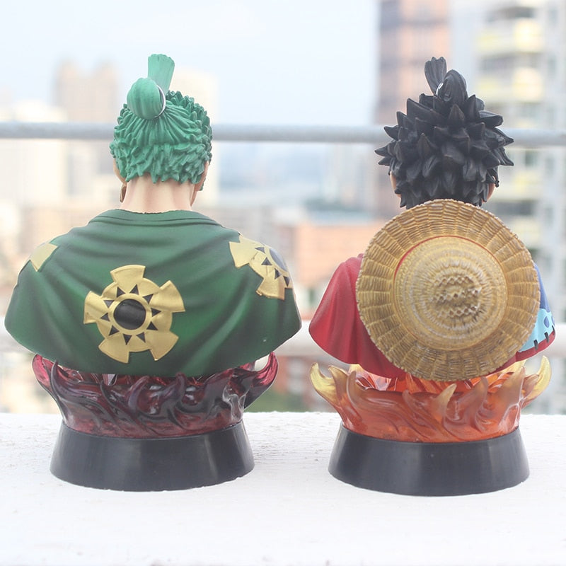 Luffy Zoro Sanji Kimono 16 cm Head Figure |  PVC one piece anime Action Figure Model Toys