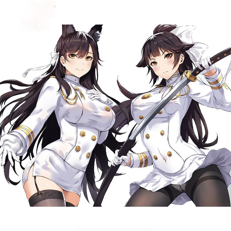 Hentai Waifu Anime Atago and Takao Azur Lane Sexy Girl Car Stickers for Motorcycle or Volkswagen Apply To Car Window window