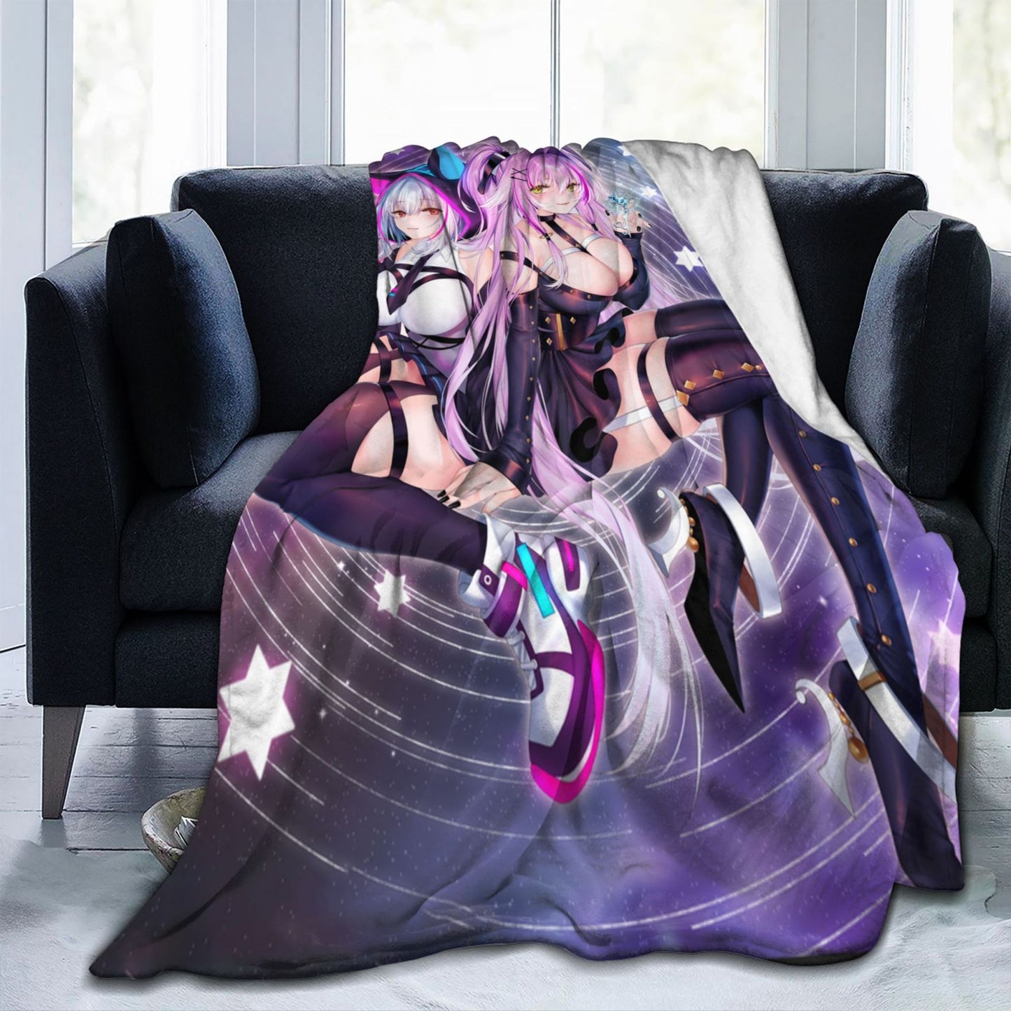 Doujin Throws Artist CG Comic Throw Adult Manga Sofa Blankets Hentai Anime Sexy Doujinshi Digital Poster Flannel Fleece Blanket