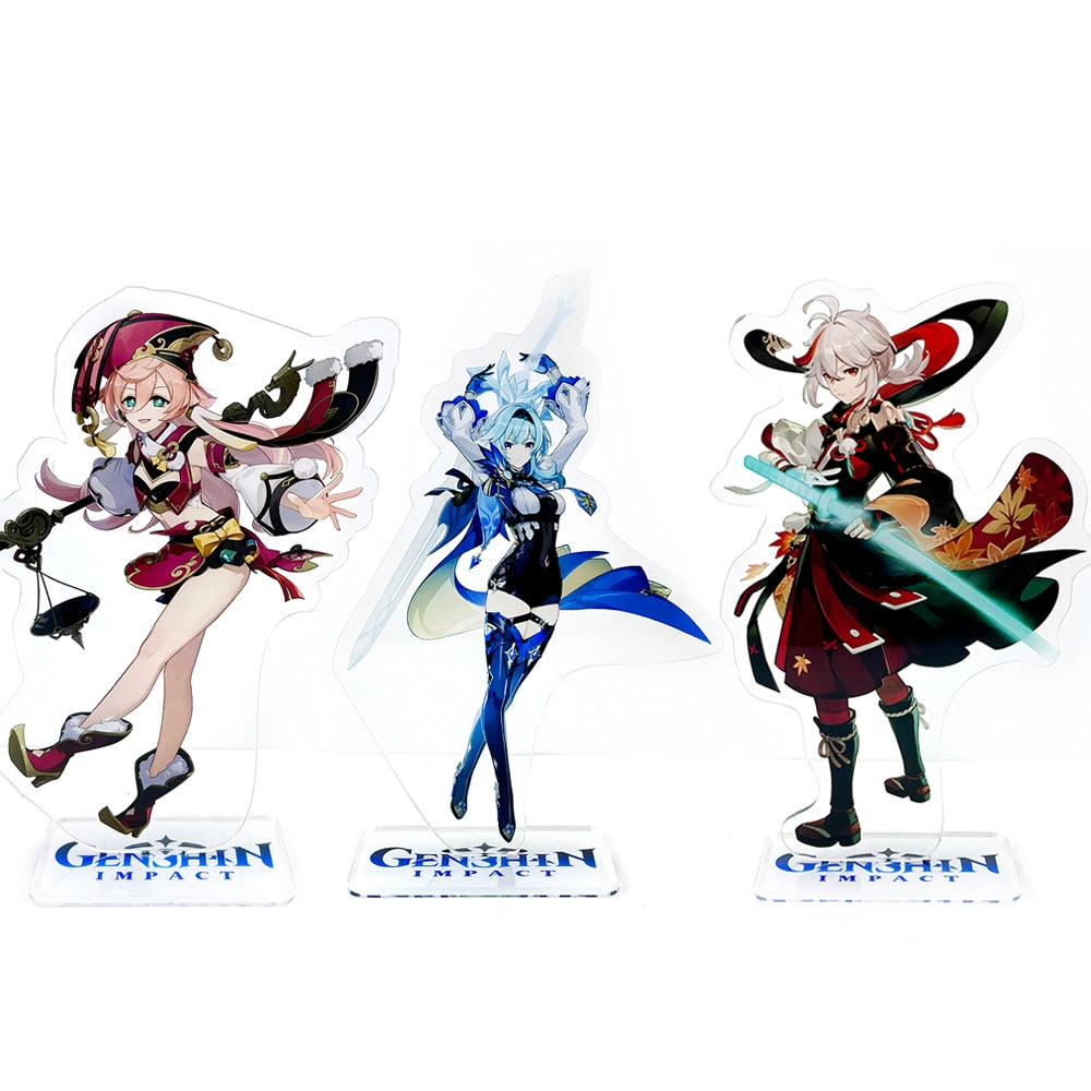 Genshin Impact characters YanFei Yan Fei Eula Kaedehara Kazuha acrylic standee figurines desk decoration cake topper anime