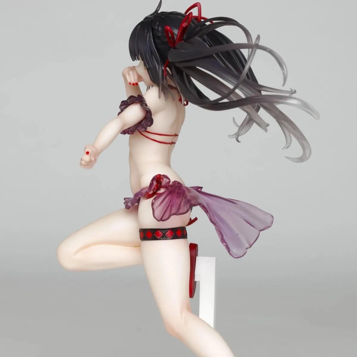 Anime DATE A LIVE Tokisaki Kurumi Action Figure Lovely Swimsuit Tokisaki Kurumi Figure Sexy Girls PVC Model Doll Chlidrens Gift