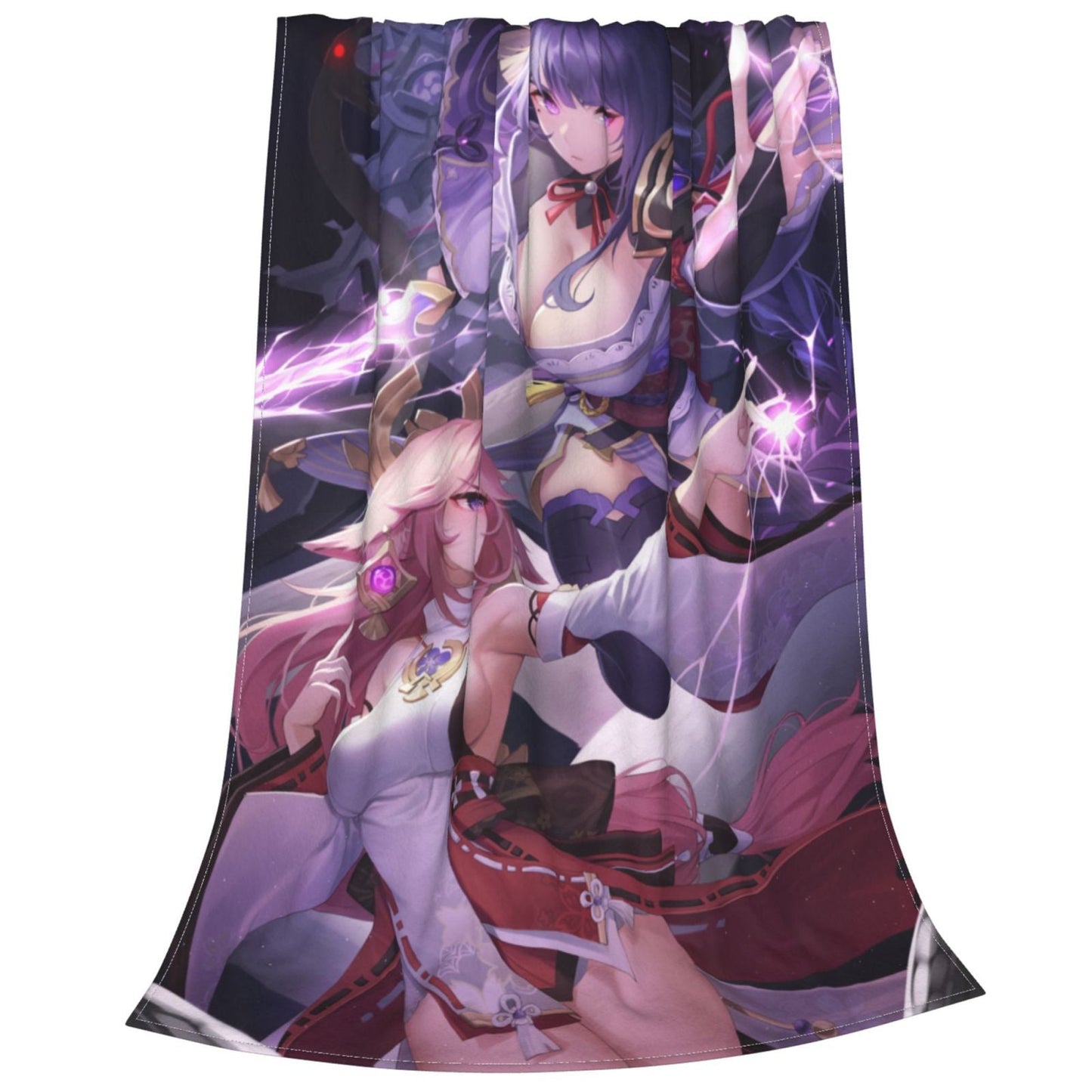 Genshin Impact Blanket H Anime Poster Blanket Sexy Nudity Women Poster Fleece Blanket Hentai Image Sexy Adult Hentai Manga Blank