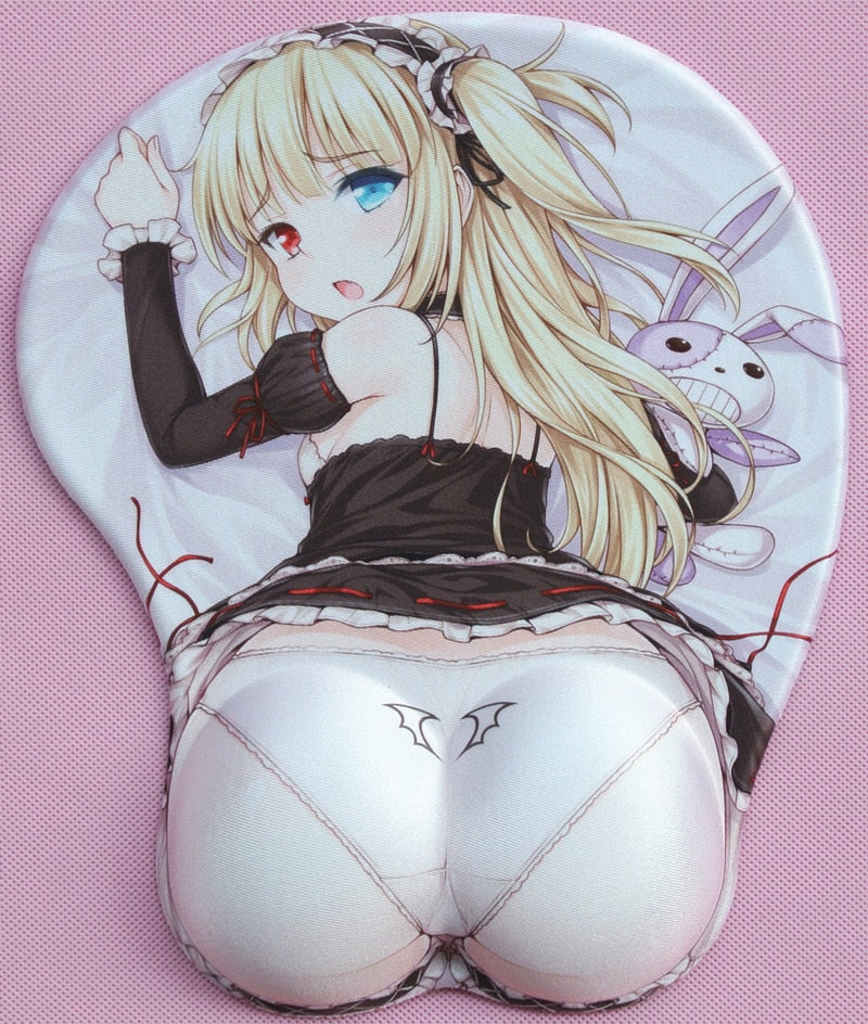 Free Shipping Cartoon mouse pad / 3 d beauty wristbands mouse pad/chest hip