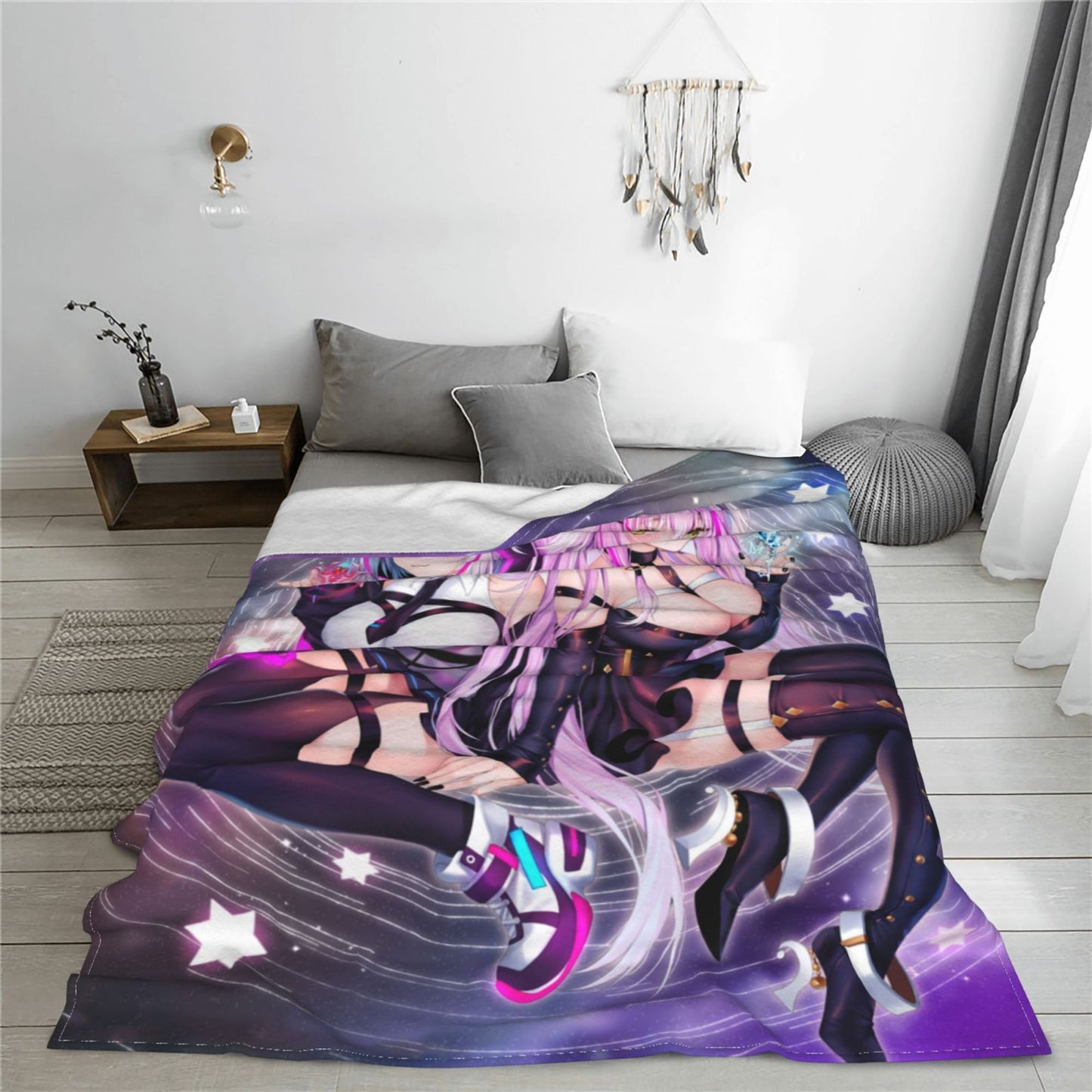 Doujin Throws Artist CG Comic Throw Adult Manga Sofa Blankets Hentai Anime Sexy Doujinshi Digital Poster Flannel Fleece Blanket