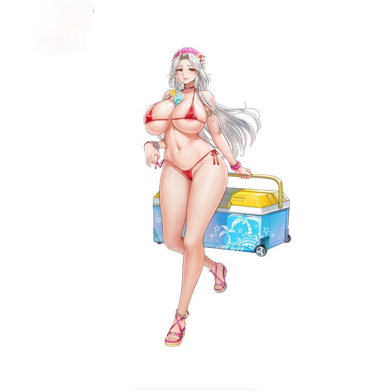 Sexy Anime Girls Car Body Car Sticker Pvc Figure Decal Good Quality Waterproof Sun Protection Anti-UV Apply To Car Window window