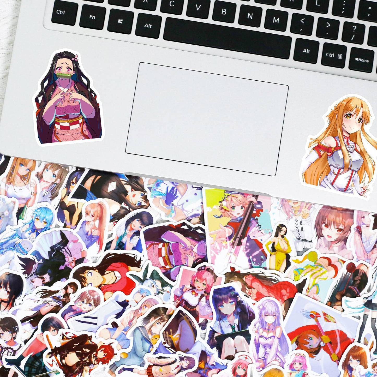 50PCS Kawai Anime Female Stickers | Cute manga Stickers | Guitar Motorcycle Luggage Suitcase DIY Classic Decal Graffiti Sticker