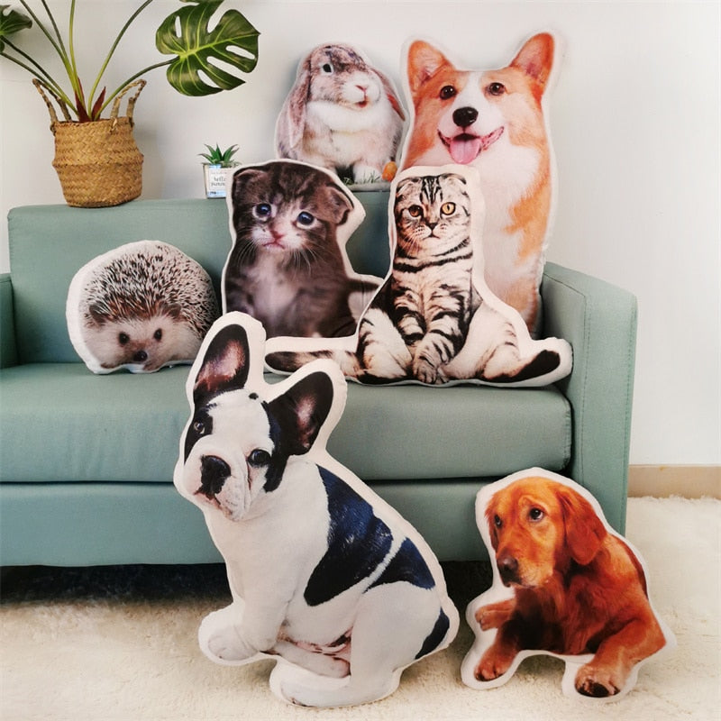 Custom Pet pillow | Custom Choose your image Stuffed Animal Pillow | Custom Dog Cat Picture Cushion