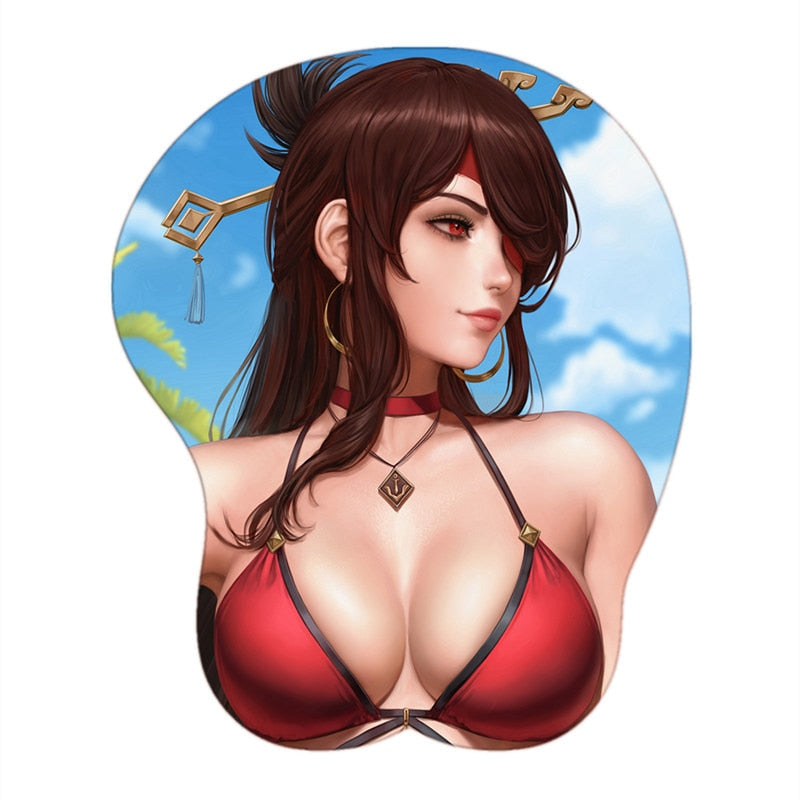 3D Boobs Mousepad | Oppai Ass Tits Mouse Pad | Silicone boobs mousepad