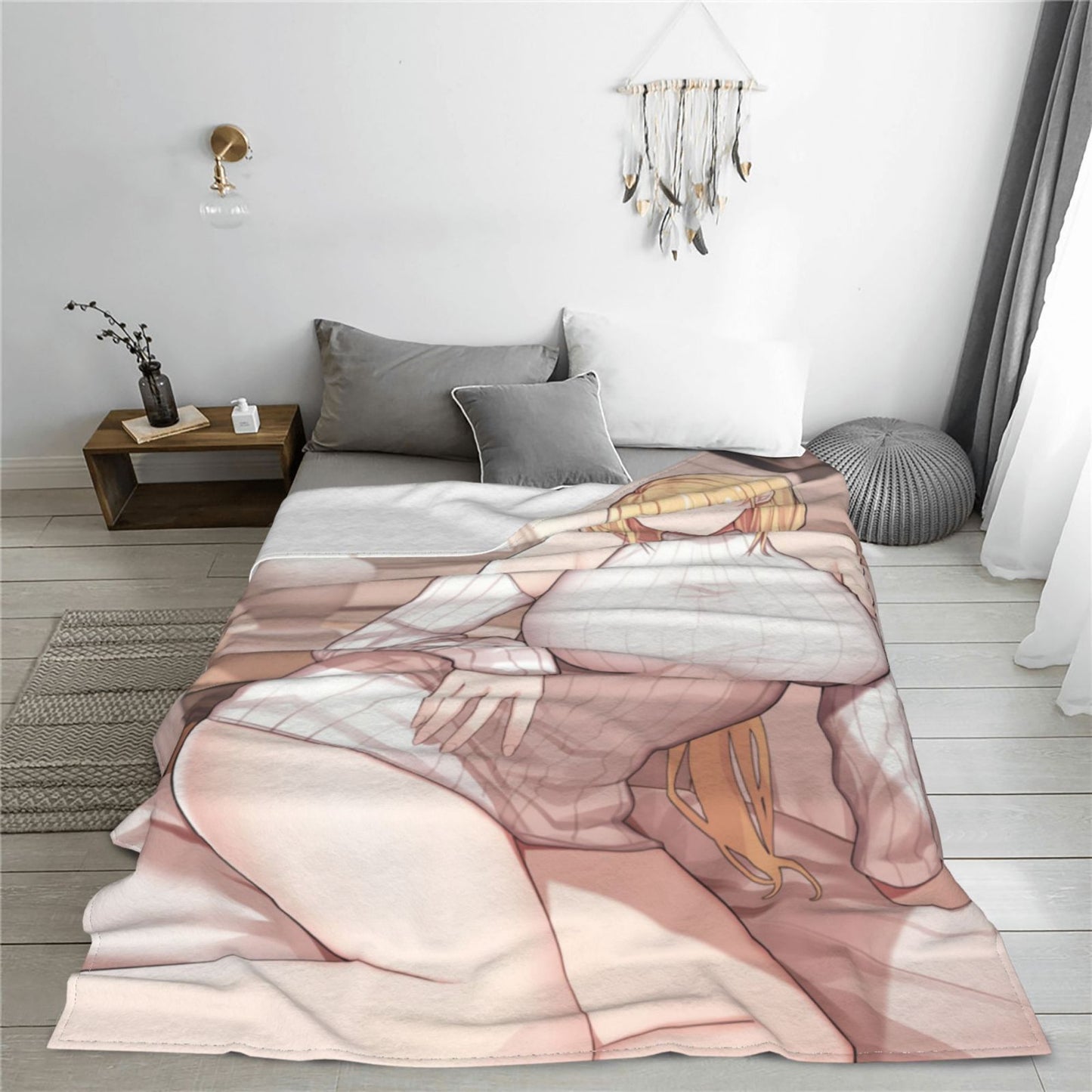 Hentai Anime Blanket Artist CG Comic Throw Adult Doujin Manga Sofa Blankets Sexy Doujinshi Digital Poster Flannel Fleece Throws