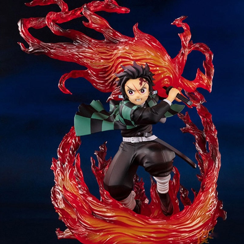 20cm Anime Demon Slayer Figure Demon Slayer Hinogami Kamado Tanjirou PVC Action Figure Collectible Model Toys Kid Gift