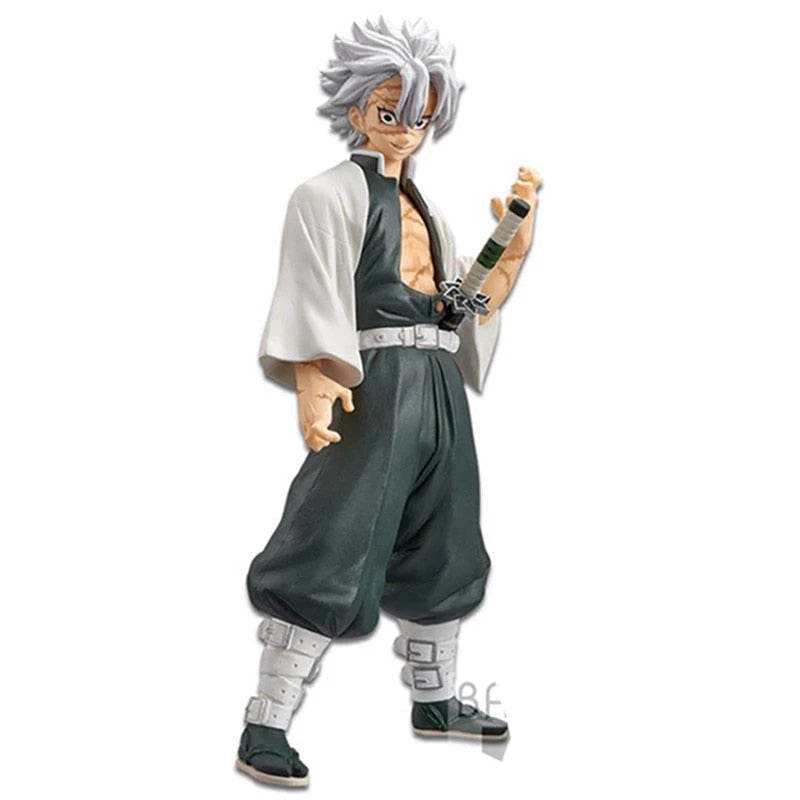 Anime Demon Slayer Kimetsu No Yaiba Shinazugawa Sanemi Action Figure Toys Anime Figurals Brinquedos In Stock Original