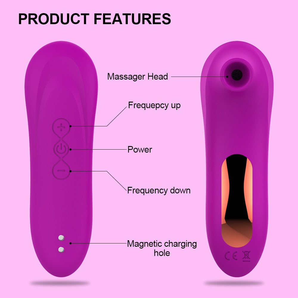 Clit Sucker Vagina Sucking Vibrator | Female Clitoris Vacuum Stimulator Nipple Sexy Toys for Adults