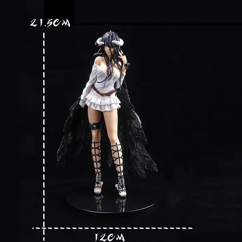 21cm Albedo Action Figures Protector Anime Sexy Girls Pvc Collectile Desktop Decoration Model Toys For Children Birthday Gifts