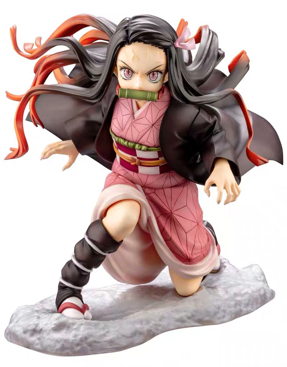 Demon Slayer Anime Figure Kamado Nezuko Sexy Girl PVC Action Figure Kneeling Version Nezuko Kamado Figurine Collection Toy Gift