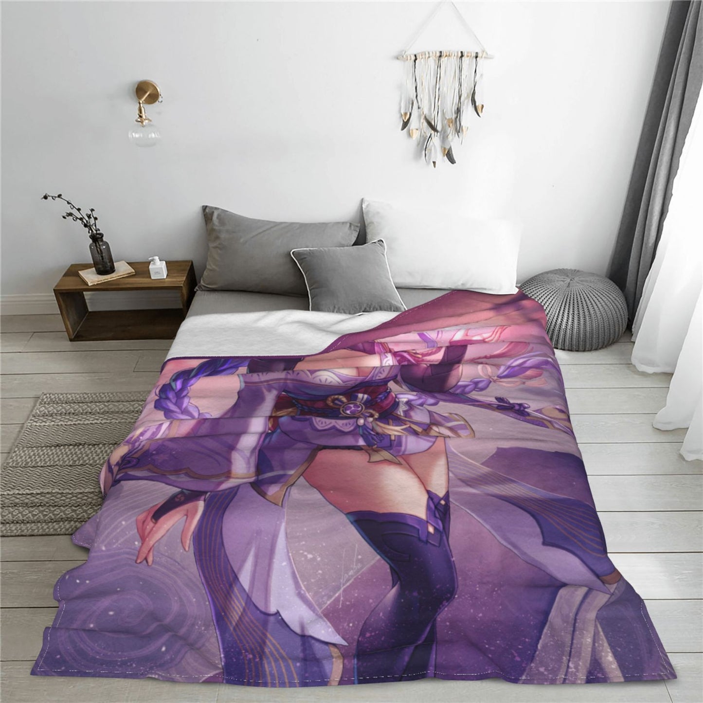 Genshin Impact Blanket H Anime Poster Blanket Sexy Nudity Women Poster Fleece Blanket Hentai Image Sexy Adult Hentai Manga Blank