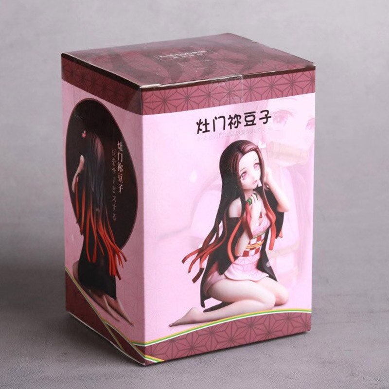 Demon Slayer Anime Figure Kamado Nezuko Sexy Girl PVC Action Figure Kneeling Version Nezuko Kamado Figurine Collection Toy Gift