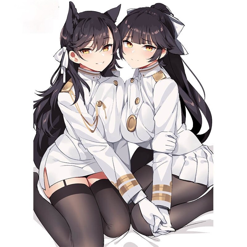 Hentai Waifu Anime Atago and Takao Azur Lane Sexy Girl Car Stickers for Motorcycle or Volkswagen Apply To Car Window window