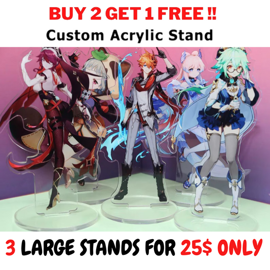 Custom Acrylic Stand | Anime Acrylic Stand | Rainbow and Holographic stand | Bundle offer