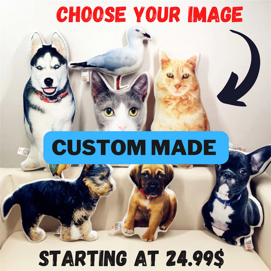 Custom Pet pillow | Custom Choose your image Stuffed Animal Pillow | Custom Dog Cat Picture Cushion