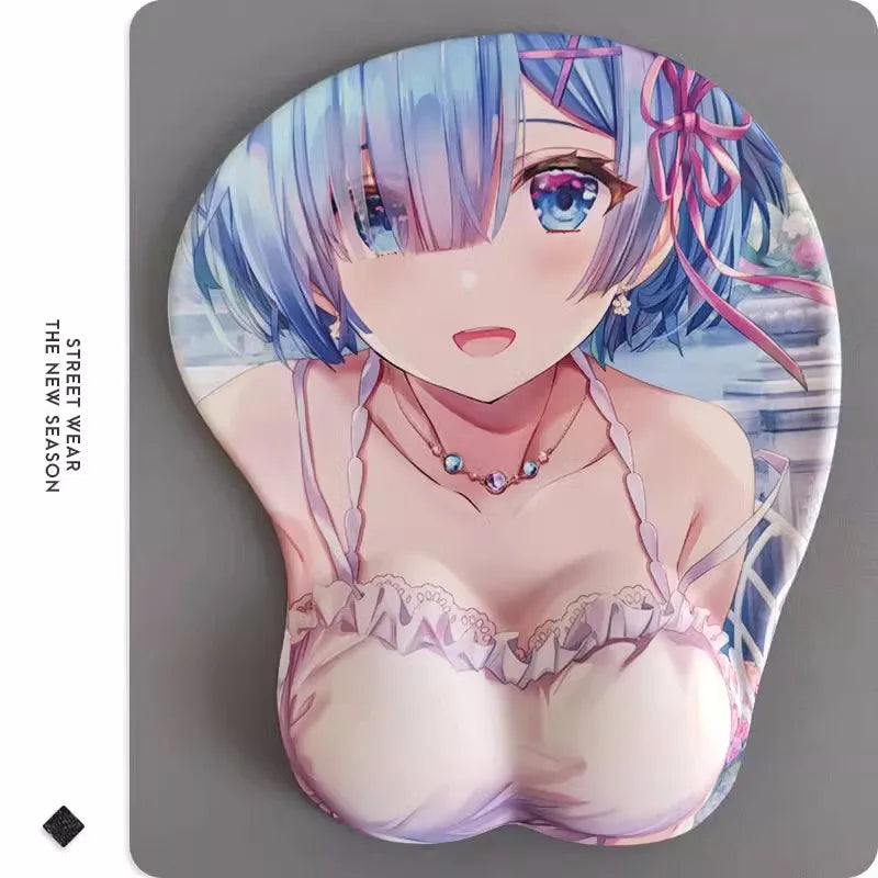 Re:Life in a different world from zero Rem Figure 3d Girl Soft Gel Gaming Mouse Pad Mousepad Wrist Rest 4778 Gifts Man Toy