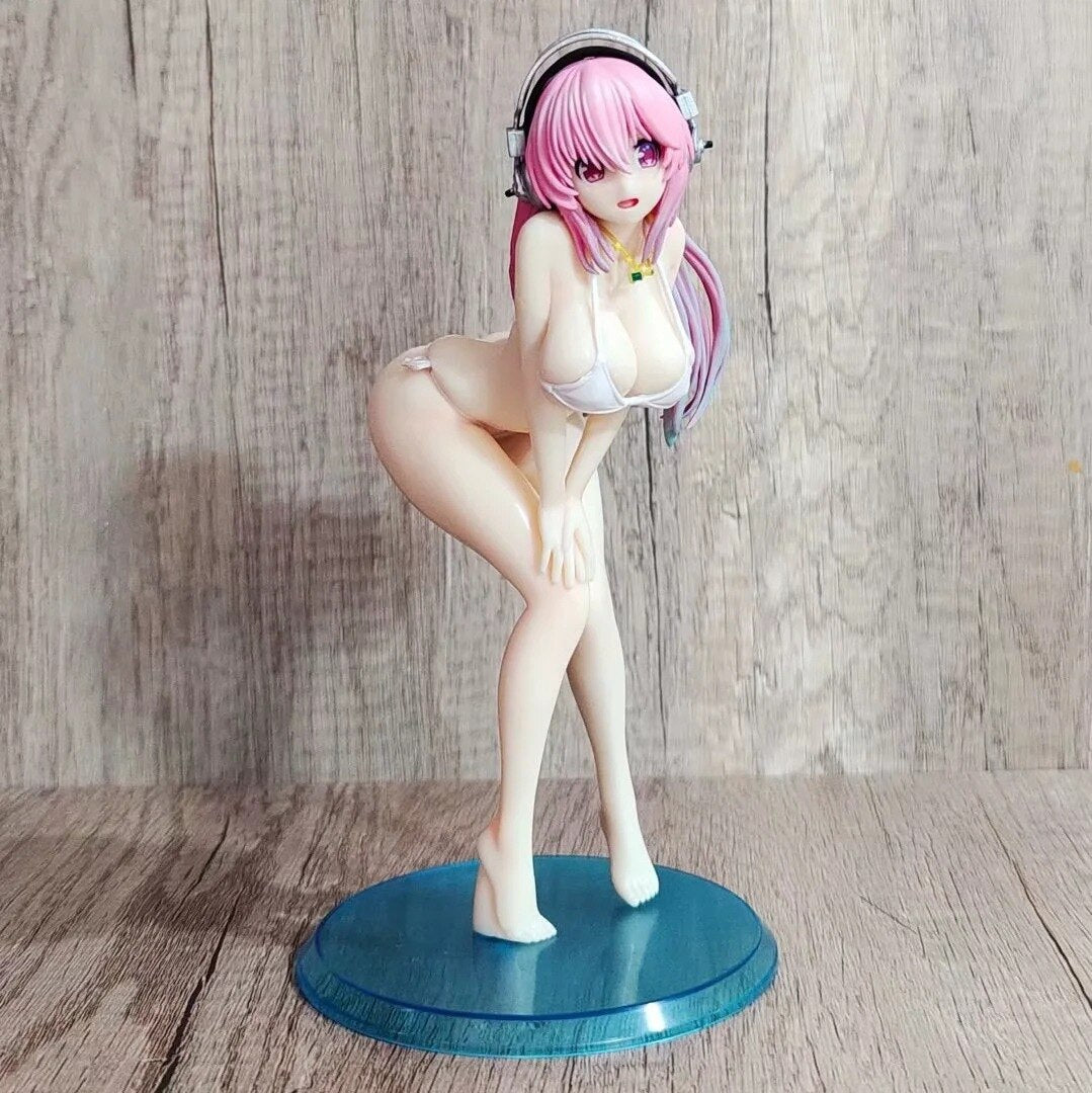 18cm Emon Restaurant Series Super Sonico Sexy Anime Figure Super Sonico China Dress Ver. Action Figure Adult Collection Doll Toy