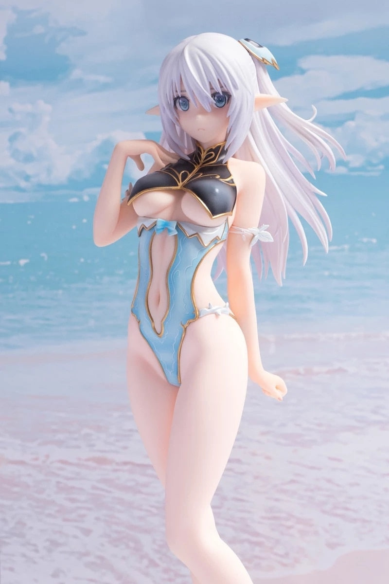 18CM Altina Anime Shining Blade Figure Sexy Beach Swimsuit Elf Cute Girl Standing Model Chlid Toys PVC Gift Collection Doll