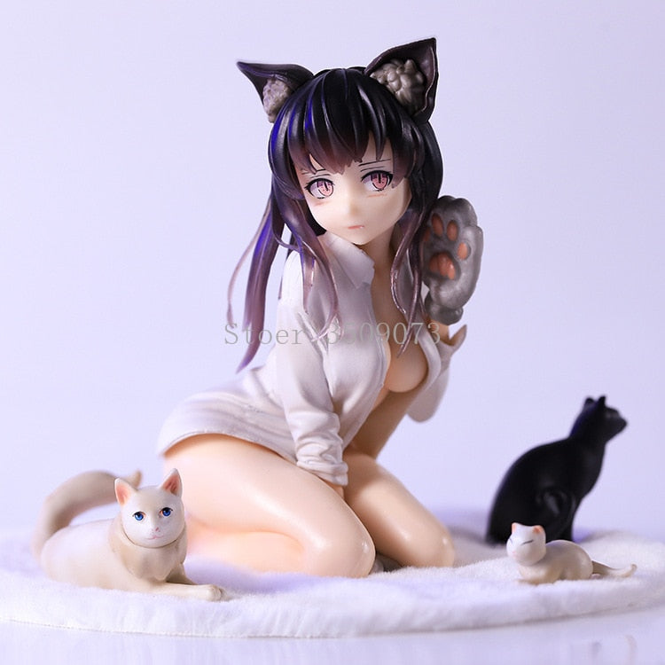 14cm DCTer Koyafu Catgirl Mia Sexy Anime Figure Native Skytube Nekomusume Miya Action Figure Adult Collection Model Doll Toys