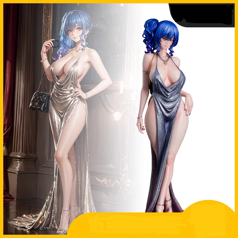 26cm Azur Lane St Louis Sexy Anime Girl Figure Hentai St Louis Dress Ver Action Figure Adult Collectible Model Doll Toys Gifts