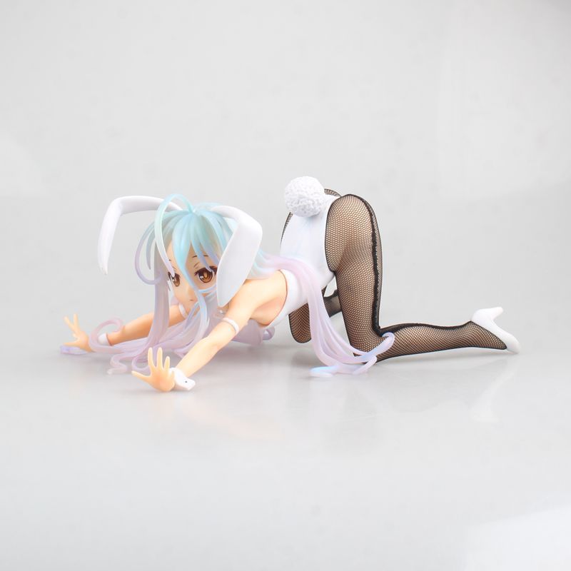 No Game No Life SHIRO Rabbit Girl Bunny Girl PVC Action Figure Toys 12cm