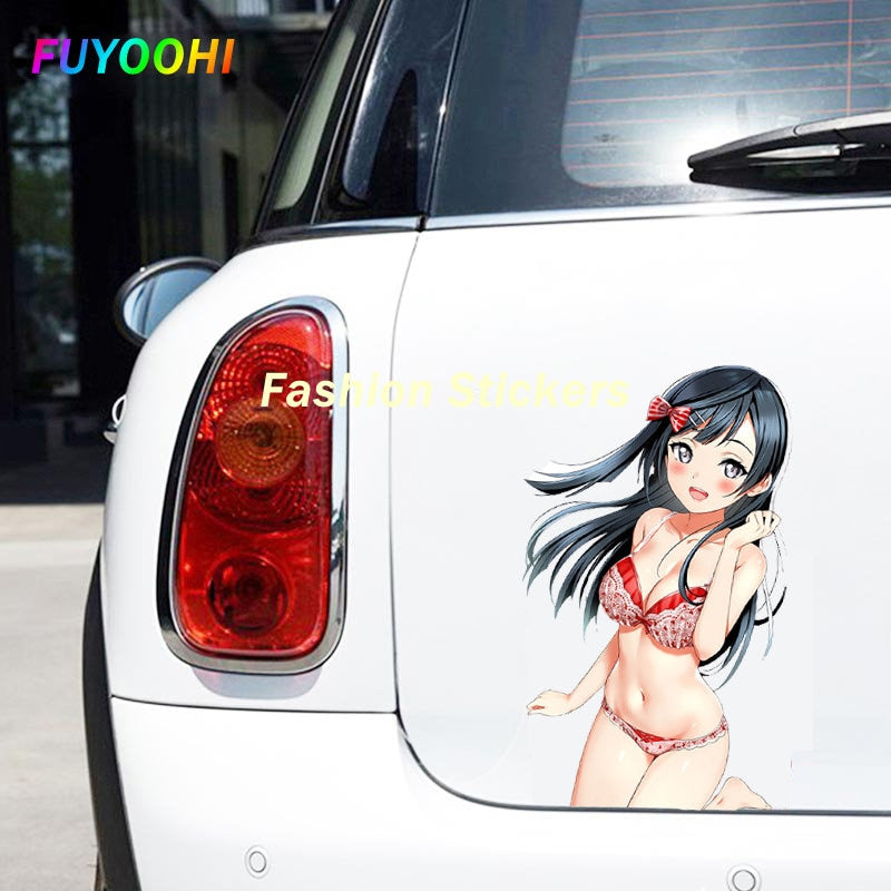 Sexy anime girl Sticker | Bikini Anime girl stickers | Sexy swimsuit stickers | underwear car stickers decal anime cute car accessories decoration