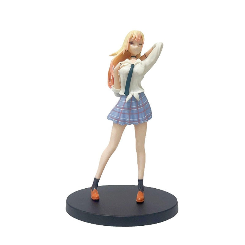 28cm Anime Figure My Dress-Up Darling Kitagawa Marin Sexy School uniform swimsuit Action Figure Adult Collection Model Doll Toys