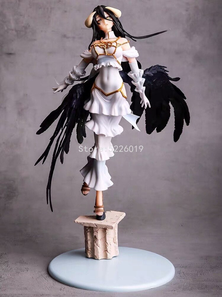 28cm Overlord Albedo Anime Figure Overlord III Albedo So-Bin Action Figure 642# Albedo Figurine 631# Ainz Ooal Gown Figure Toys