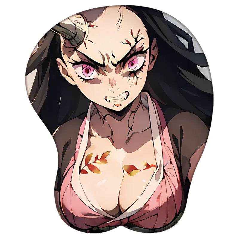 Nezuko Shinobu Mitsuri Tanjirou 3D Silicone Mousepad Demon Slayer 3D Wristband Mouse Pad Anime Game Sexy 3D Wrist Rest Mouse Mat