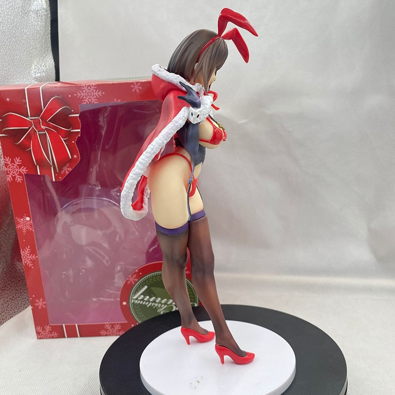 28cm Anime Native Mataro Christmas Bunny Sexy Girl Action Figure Toy Matarou Bunny Sexy Figure Anime Adult Collection Model Doll