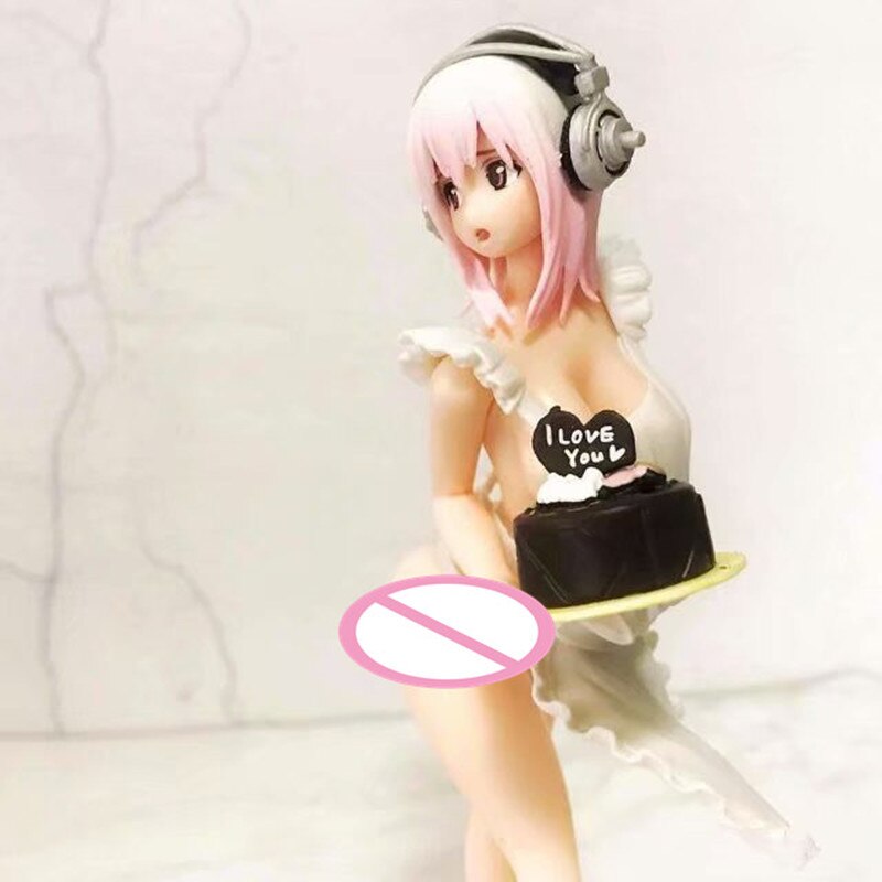 SUPERSONICO Nitro Super Sonico Valentine Ver. PVC Action Figure Anime Model Toys Collection Doll Gift