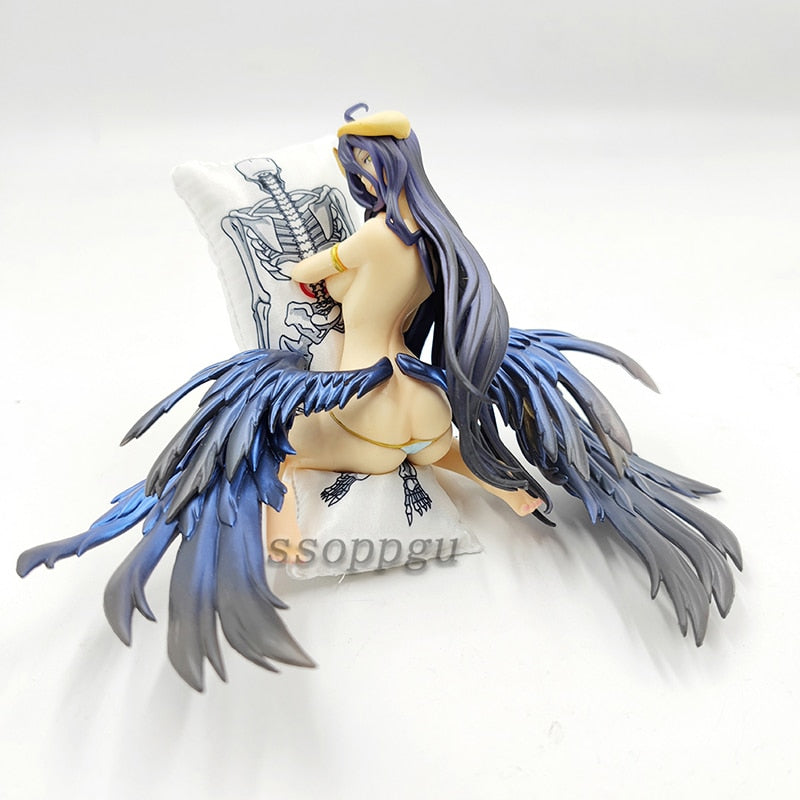 13cm Anime OVERLORD Albedo Figure Pillow Gentleman Girl PVC Action Figure Statue Model Collectible Toy Doll Gifts