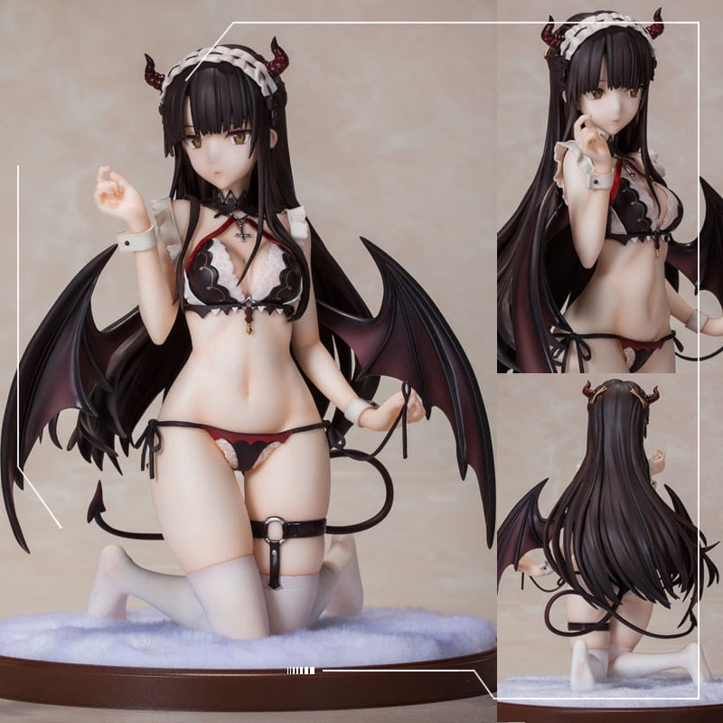 18CM Charm Wings Inc Taya 1/6 Akuma Maid ver Anime Sexy Girl PVC Action Figure Toy Adult Collection Model Hentai Doll Gifts