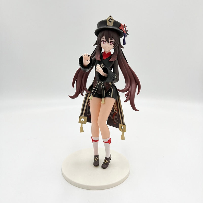 24cm Genshin Impact Yae Miko Anime Girl Figure Yae Miko Sexy Action Figure Qiqi/Xiao/Hu Tao Figurine Collectible Model Doll Toys