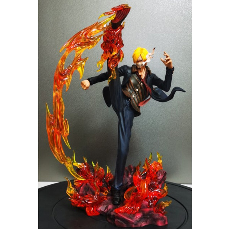 30CM Anime One Piece Figure GK Diable Jambe Vinsmoke Sanji Action Figure A Taste of Straw Sanji PVC Collection Model Toy