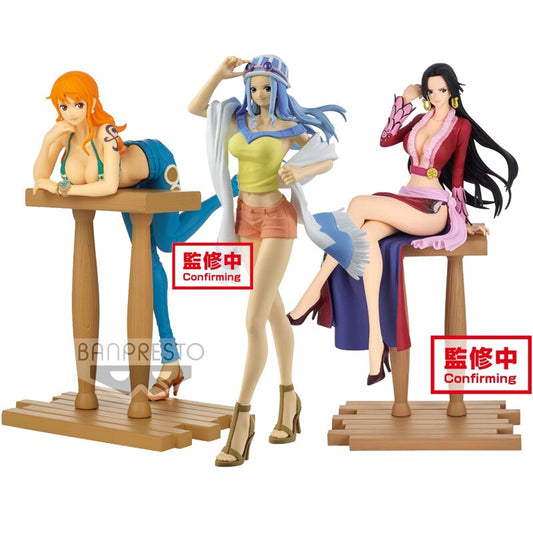 Anime One Piece Figure Sweet Style Pirates Nefeltari Vivi GRANDLINE JOURNEY Boa Hancock Nami Action Figure Model Toys In Stock