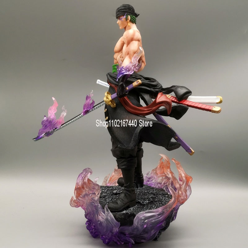 30cm Anime One Piece Zoro Action Figure Ittoryu Roronoa Zoro Figure Statue PVC Collection Cartoon Model Toys Gifts