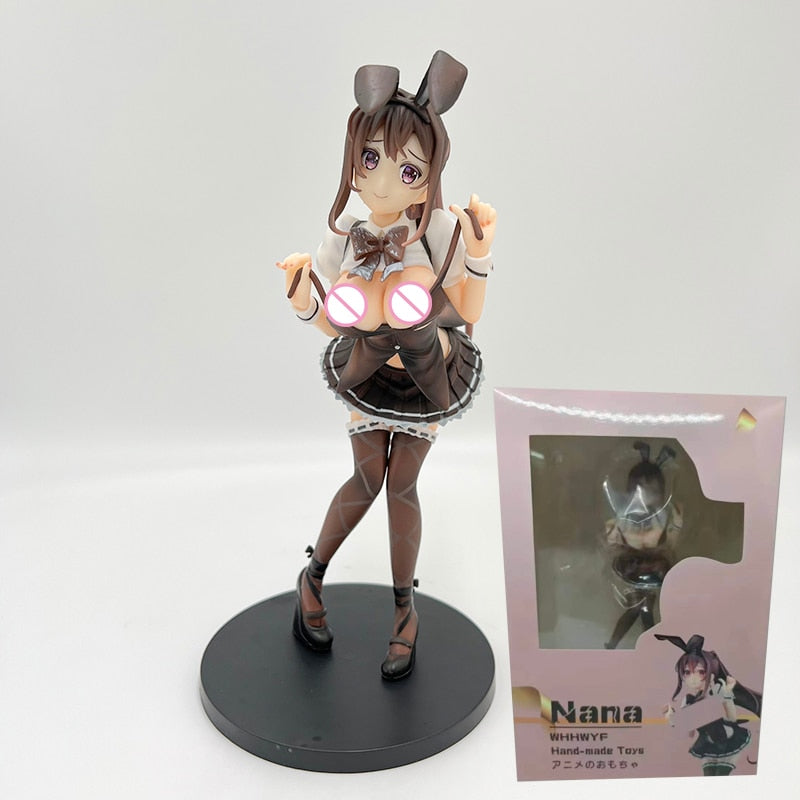 23cm Native Progress Nana Anime Figure Nana Sexy Bunny Girl Action Figure Sexy Girl Figure Aldult Collection Model Doll Toys